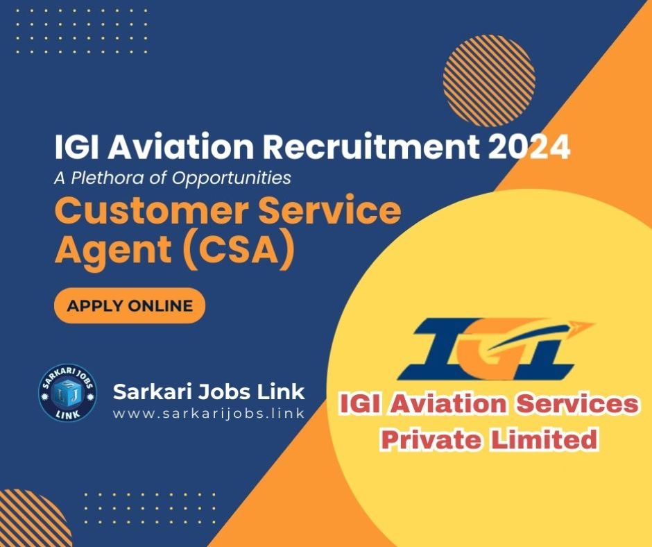 IGI Aviation Recruitment 2024 CSA