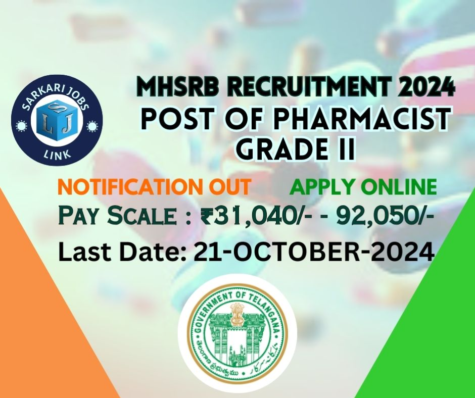 MHSRB Telangana Recruitment 2024