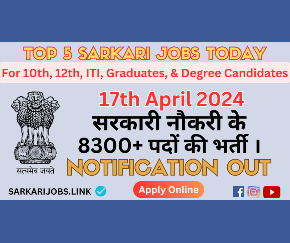 Top 5 Vacancies in India 17-April-2024