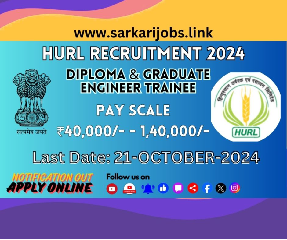 URL Recruitment 2024 for Diploma & Graduate Engineer Trainee